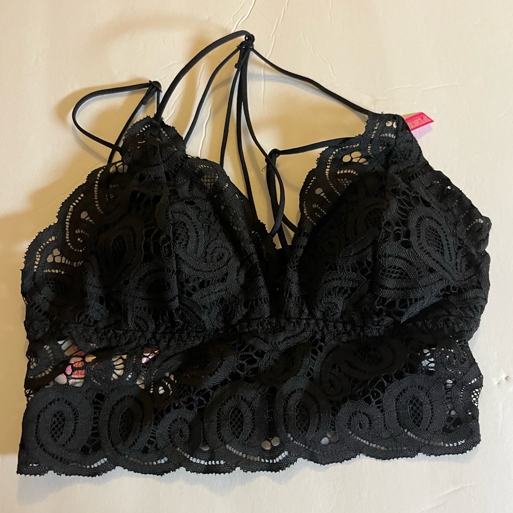 Victoria’s Secret lace strappy bralette XS